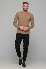 Κάμελ ανδρική μακρυμάνικη μπλούζα με στάμπα Freeland - Image 7