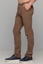 Κάμελ ανδρικό παντελόνι chino υφασμάτινο MASSARO - Slim fit - Image 3