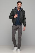 Χειμερινό ανδρικό chino παντελόνι NT γκρι - Slim fit - Image 6