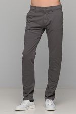Χειμερινό ανδρικό chino παντελόνι NT γκρι - Slim fit - Image 3