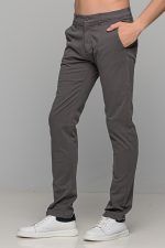 Χειμερινό ανδρικό chino παντελόνι NT γκρι - Slim fit - Image 4