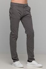 Χειμερινό ανδρικό chino παντελόνι NT γκρι - Slim fit