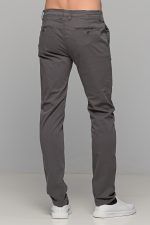 Χειμερινό ανδρικό chino παντελόνι NT γκρι - Slim fit - Image 5