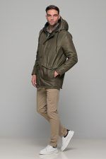 Μπεζ stone ανδρικό παντελόνι chino υφασμάτινο MASSARO - Slim fit - Image 7