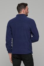 Μπλε ανδρική ζακέτα fleece FR με φερμουάρ - regular fit - Image 11