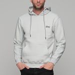 Ανδρικό φούτερ γκρι του πάγου FR με κουκούλα