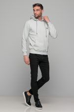 Ανδρικό φούτερ γκρι του πάγου FR με κουκούλα - Image 4