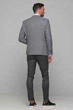 Γκρι σακάκι ανδρικό AM- slim fit - Image 8