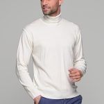 Aνδρικό λευκό ζιβάγκο βαμβακερό - regular fit