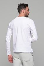 Λευκή ανδρική μακρυμάνικη μπλούζα με στάμπα Freeland - Image 6