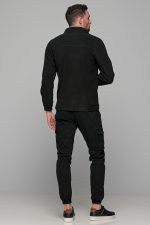 Μαύρη ανδρική ζακέτα fleece FR με φερμουάρ - regular fit - Image 8