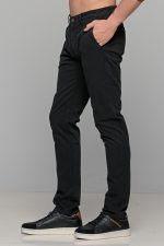 Χειμερινό ανδρικό chino παντελόνι NT μαύρο - Slim fit - Image 4