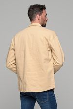 Oversized μπεζ jacket πουκάμισο  – Loose Fit - Image 5