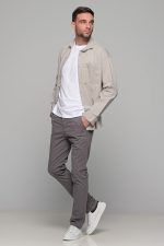 Oversized γκρι jacket πουκάμισο  – Loose Fit - Image 8