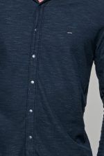 Σπορ μπλε ανδρικό πουκάμισο MR – Slim fit - Image 2