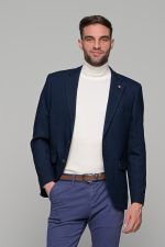 Μπλε σακάκι ανδρικό AM- slim fit - Image 3