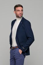 Μπλε σακάκι ανδρικό AM- slim fit