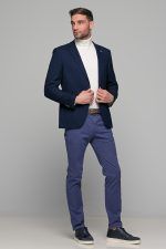 Μπλε σακάκι ανδρικό AM- slim fit - Image 8