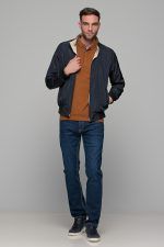 Ταμπά ανδρική μακρυμάνικη μπλούζα πόλο MS με κουμπιά βελουτέ - Image 8