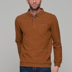 Ταμπά ανδρική μακρυμάνικη μπλούζα πόλο MS με κουμπιά βελουτέ