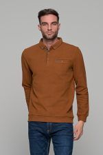 Ταμπά ανδρική μακρυμάνικη μπλούζα πόλο MS με κουμπιά βελουτέ