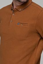 Ταμπά ανδρική μακρυμάνικη μπλούζα πόλο MS με κουμπιά βελουτέ - Image 2