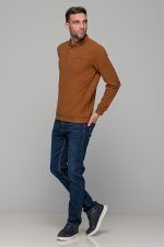 Ταμπά ανδρική μακρυμάνικη μπλούζα πόλο MS με κουμπιά βελουτέ - Image 7