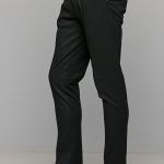 Μαύρο υφασμάτινο ανδρικό παντελόνι με γαζί στην τσάκιση– Skinny fit