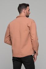 Oversized ροδακινί jacket πουκάμισο  – Loose Fit - Image 5