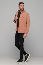 Oversized ροδακινί jacket πουκάμισο  – Loose Fit - Image 7