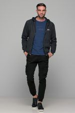 Μπλε ανδρική μακρυμάνικη μπλούζα με στάμπα Freeland στο στήθος - Image 7