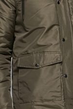 Χακί ανδρικό αδιάβροχο μπουφάν τύπου παρκά - regular fit - Image 2