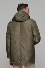 Χακί ανδρικό αδιάβροχο μπουφάν τύπου παρκά - regular fit - Image 8