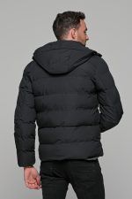 Μαύρο ανδρικό φουσκωτό μπουφάν PAPARAZZI - slim fit - Image 8