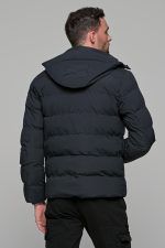 Μπλε ανδρικό φουσκωτό μπουφάν PAPARAZZI - slim fit - Image 2