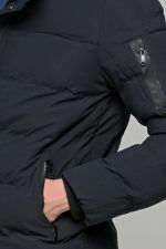 Μπλε ανδρικό φουσκωτό μπουφάν PAPARAZZI - slim fit - Image 5