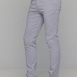 Καλοκαιρινό Ανδρικό Chino Παντελόνι MASSARO Light Grey - Slim fit