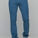 Καλοκαιρινό Ανδρικό Παντελόνι Chino MASSARO Μπλε-Ραφ - Slim fit