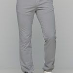 Καλοκαιρινό Ανδρικό Παντελόνι Chino MASSARO Γκρι-Χακί - Slim fit