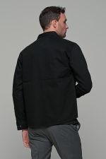 Oversized μαύρο τζιν jacket πουκάμισο  – Loose Fit - Image 7