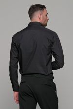 Μαύρο ανδρικό πουκάμισο PAPARAZZI χωρίς Τσεπάκι - Slim Fit - Image 4
