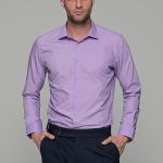 Μωβ Λιλά ανδρικό πουκάμισο PAPARAZZI - Classic Fit