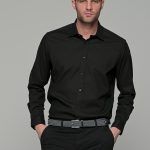 Μαύρο oxford πουκάμισο χωρίς Τσεπάκι - Regular fit