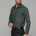 Πράσινο χακί ανδρικό πουκάμισο PAPARAZZI - Classic Fit