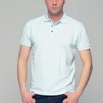 Γαλάζιο Mint Ανδρικό Πόλο Πικέ Μπλουζάκι FR - Regular Fit