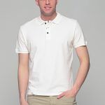 Λευκό Ανδρικό Πόλο Πικέ Μπλουζάκι FR - Regular Fit