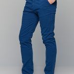 Καλοκαιρινό Ανδρικό Παντελόνι Chino Μπλε Ρουά MASSARO - Slim fit