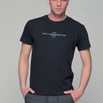 Μαύρο κοντομάνικο t-shirt ανδρικό με στάμπα