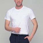 Μονόχρωμο λευκό ανδρικό κοντομάνικο T-SHIRT - Basic Collection