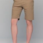 Ανδρική κάμελ βερμούδα MASSARO Chino βαμβακερή - Regular Fit